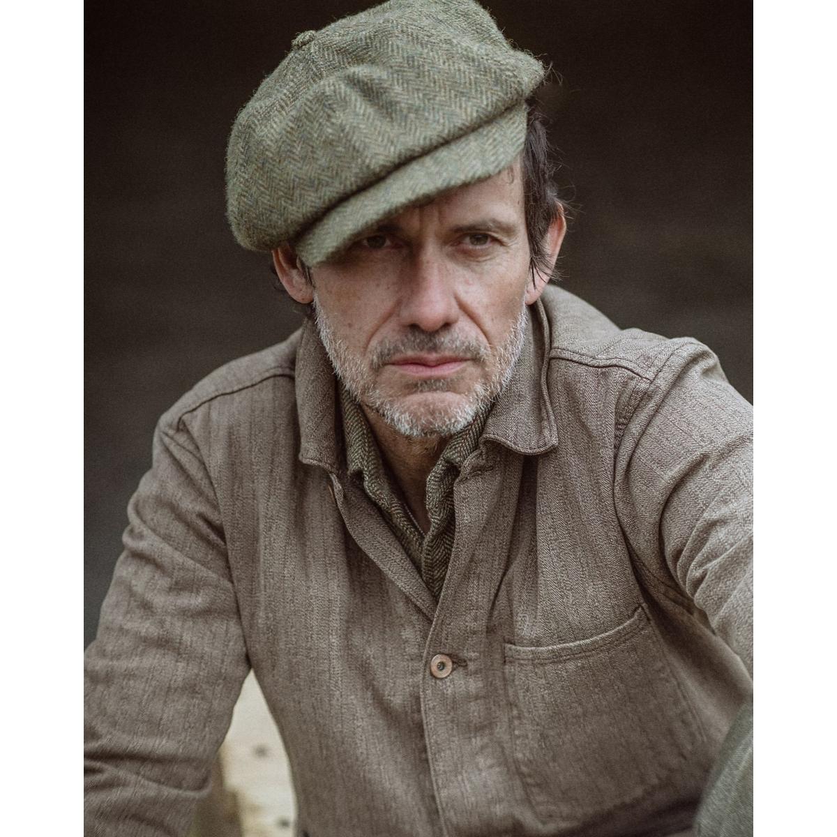 Striped Jaspé Herringbone Jacket Vintage Grey - outerwear