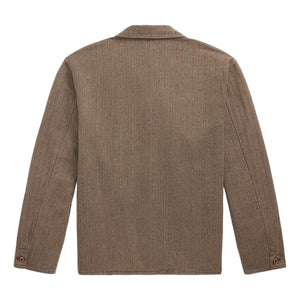 Striped Jaspé Herringbone Jacket Vintage Grey - outerwear