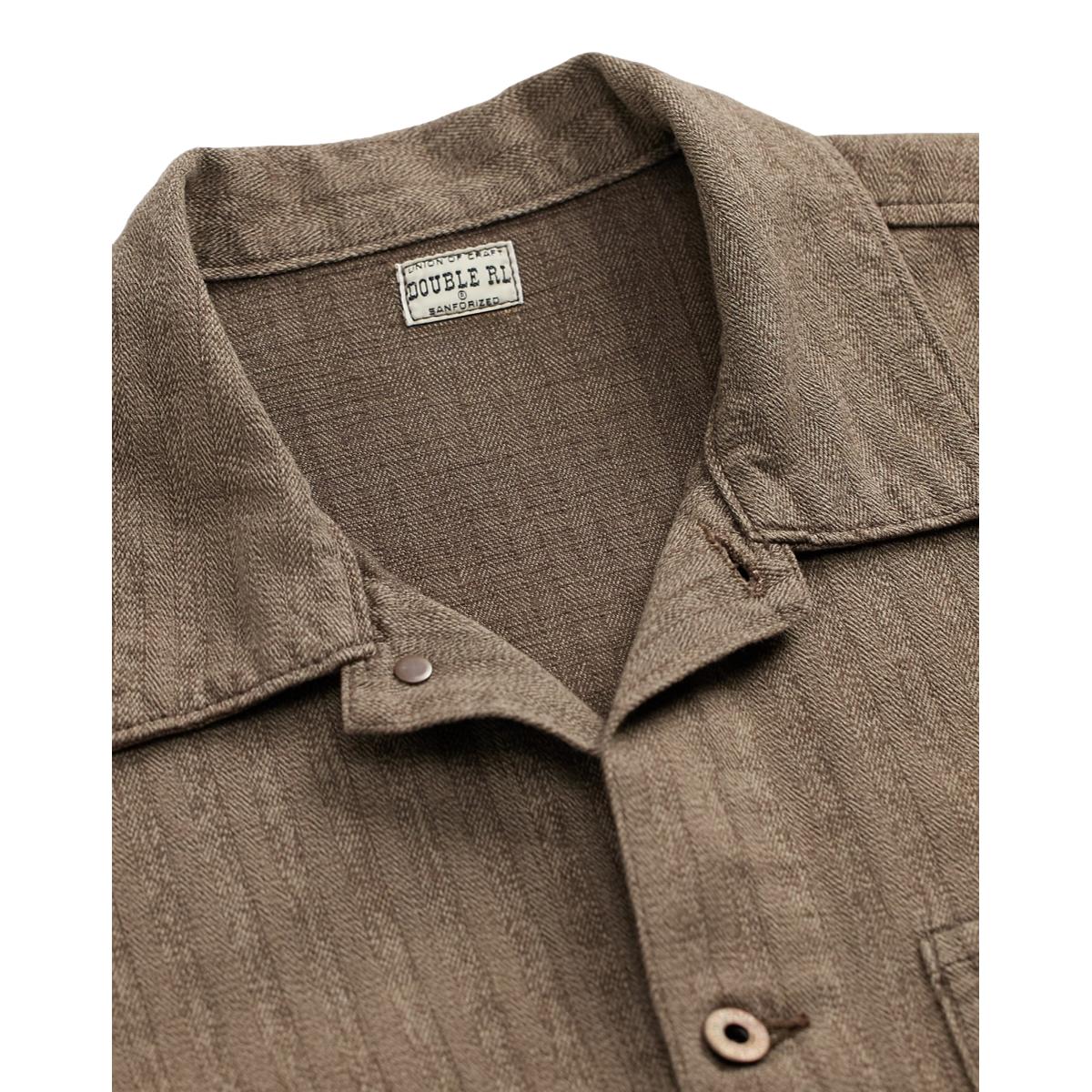 Striped Jaspé Herringbone Jacket Vintage Grey - outerwear