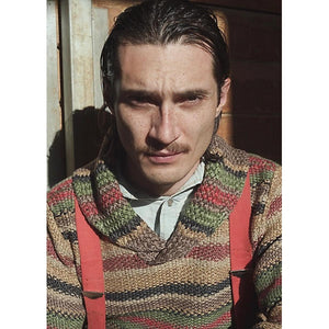 Striped Linen-Blend Sweater Brown Multi Stripe - Sweater
