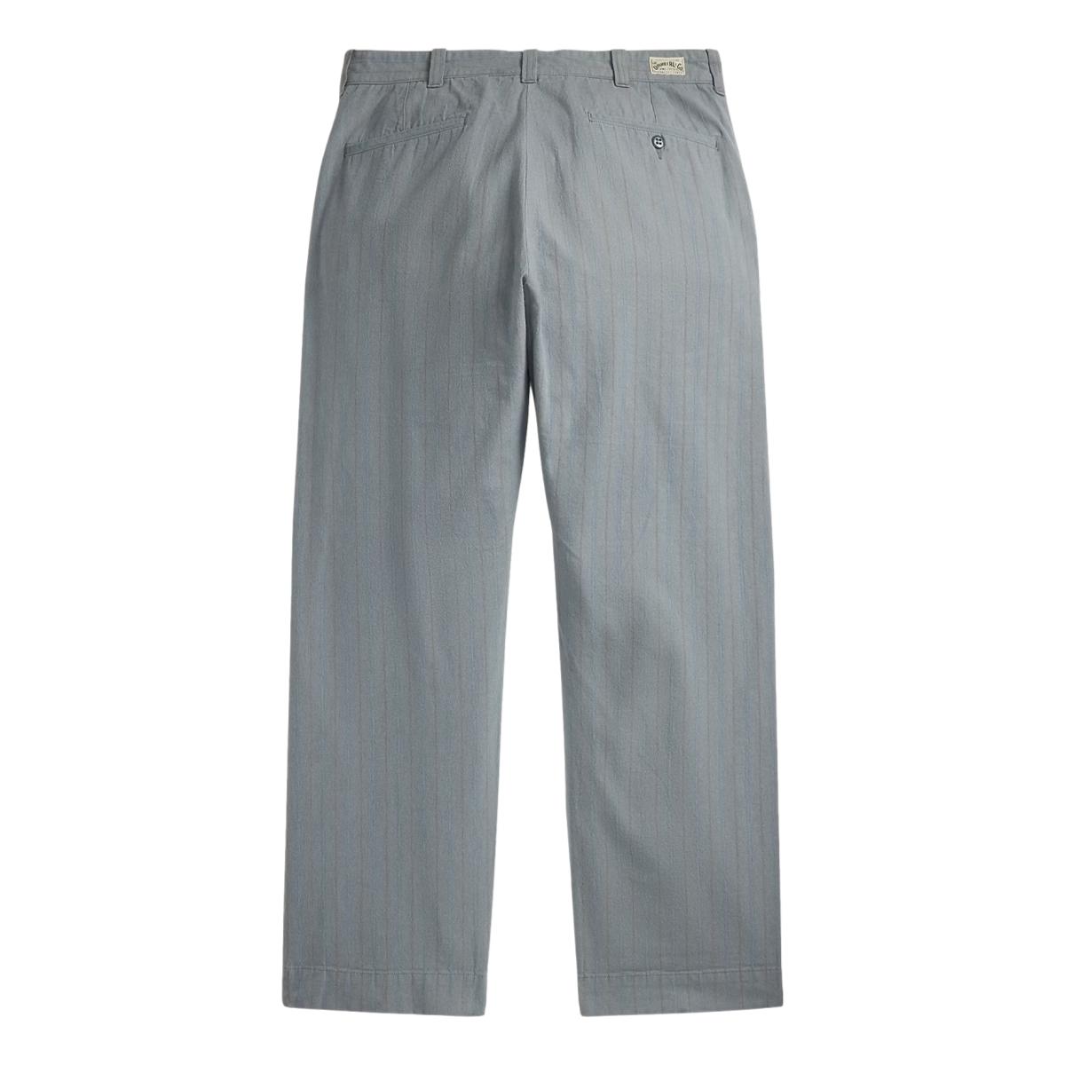 Striped Woven Field Pant Faded Navy Stripe - trousers