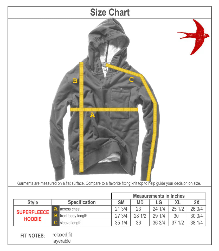 Superfleece Hoodie Dk Grey - Fleece