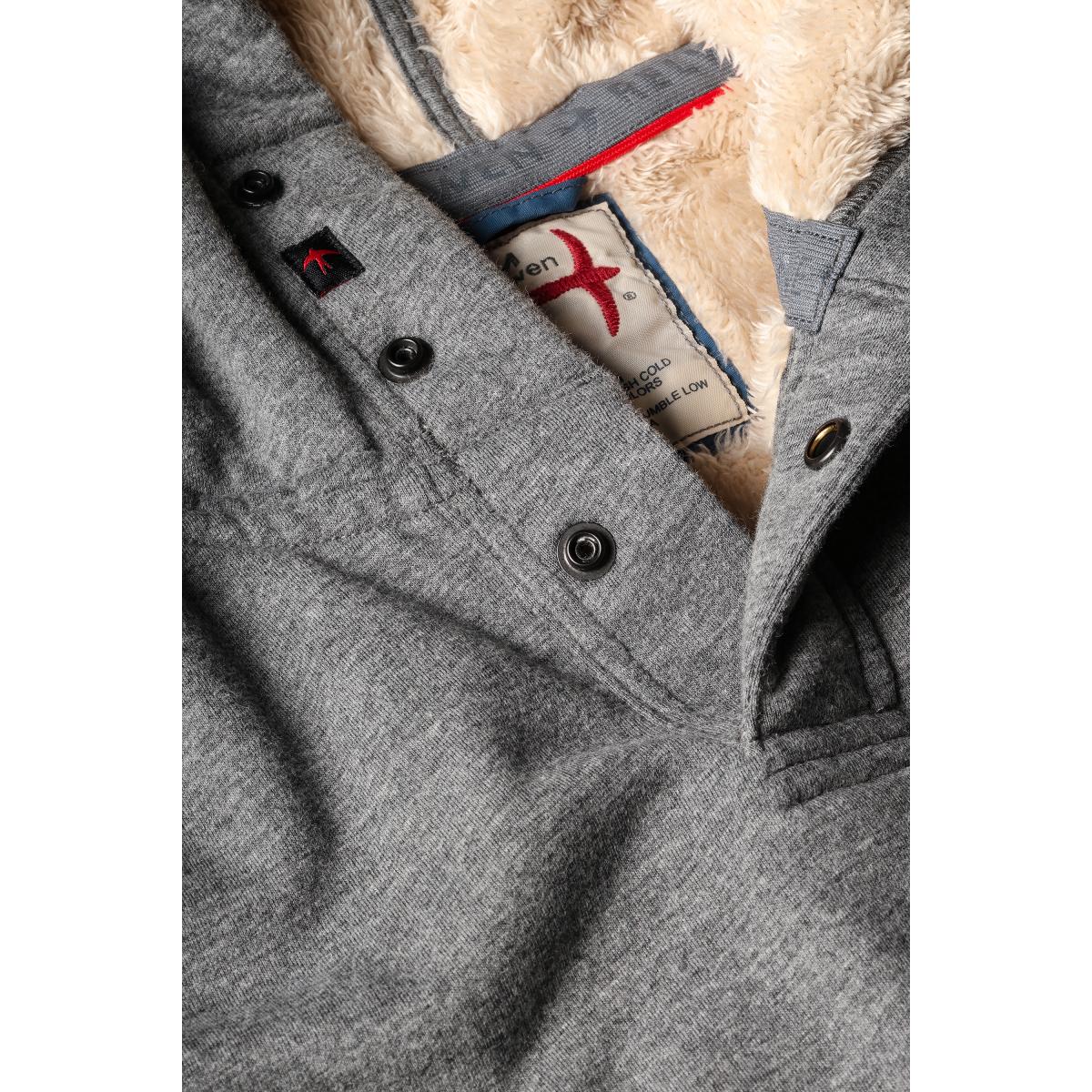 Superfleece Hoodie Dk Grey - Fleece