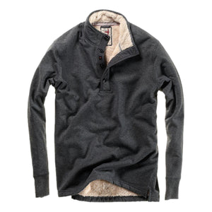 Superfleece Mock Charcoal Heather - Mock Neck