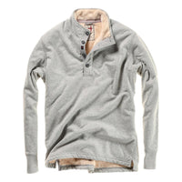 Superfleece Mock Lt Grey - Mock Neck