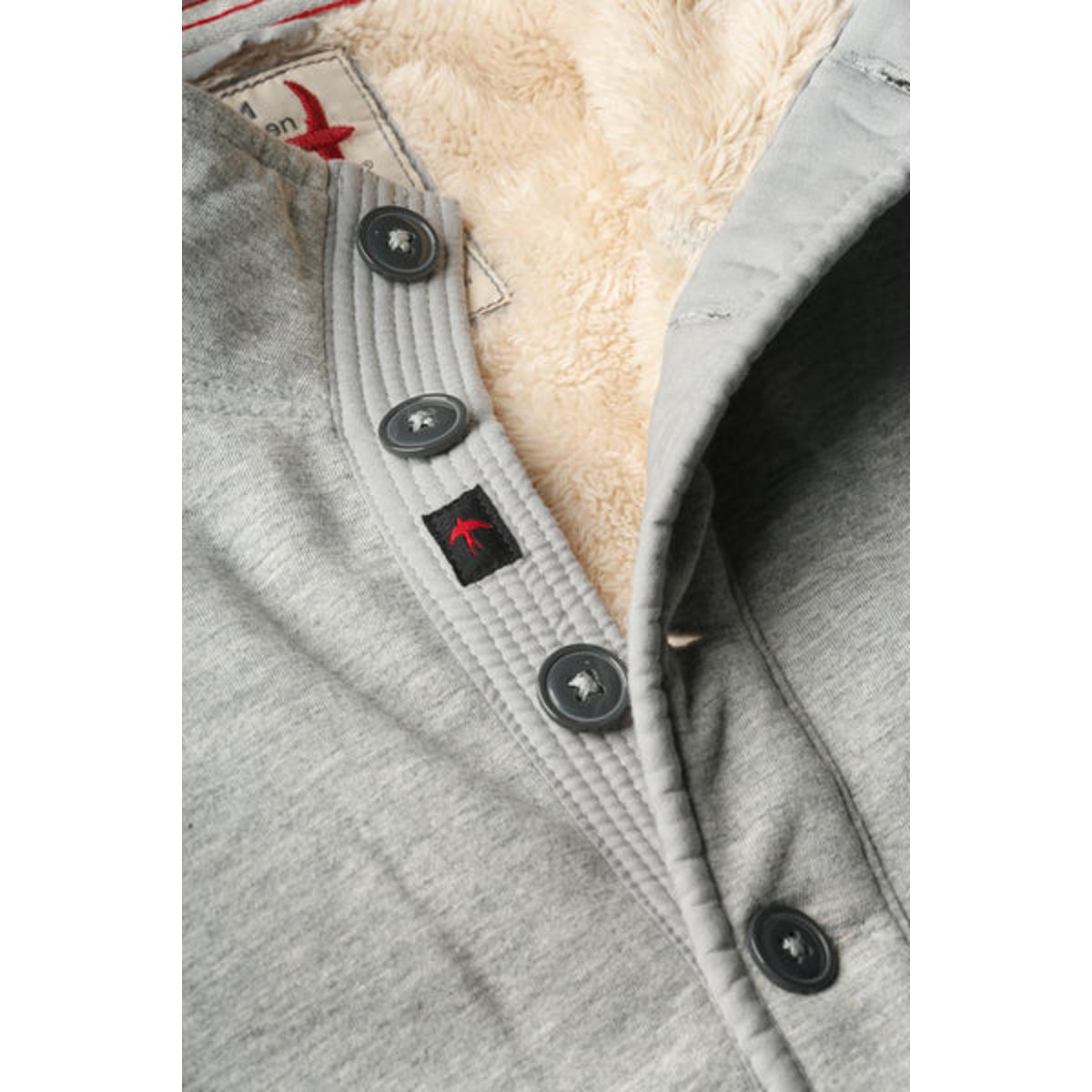 Superfleece Mock Lt Grey - Mock Neck