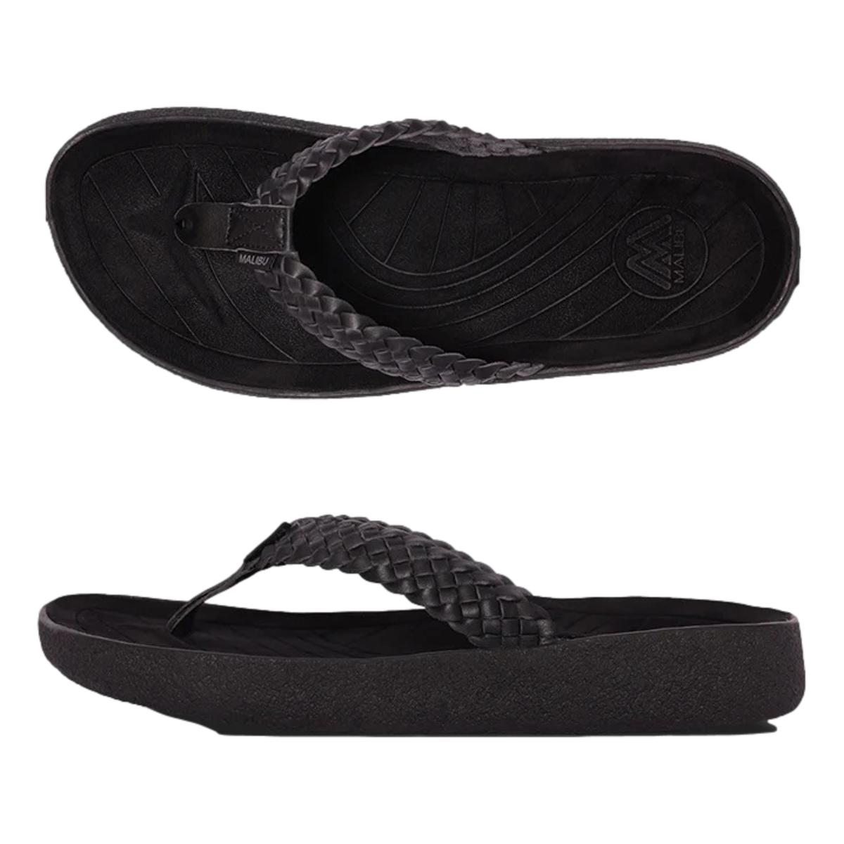 Surfrider Woven Vegan Leather Rubber Black - Shoes