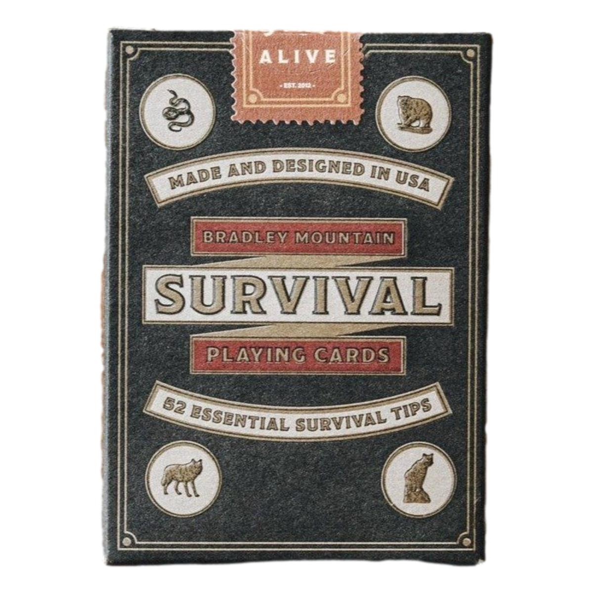 Survival Playing Cards Charcoal - Playing Cards