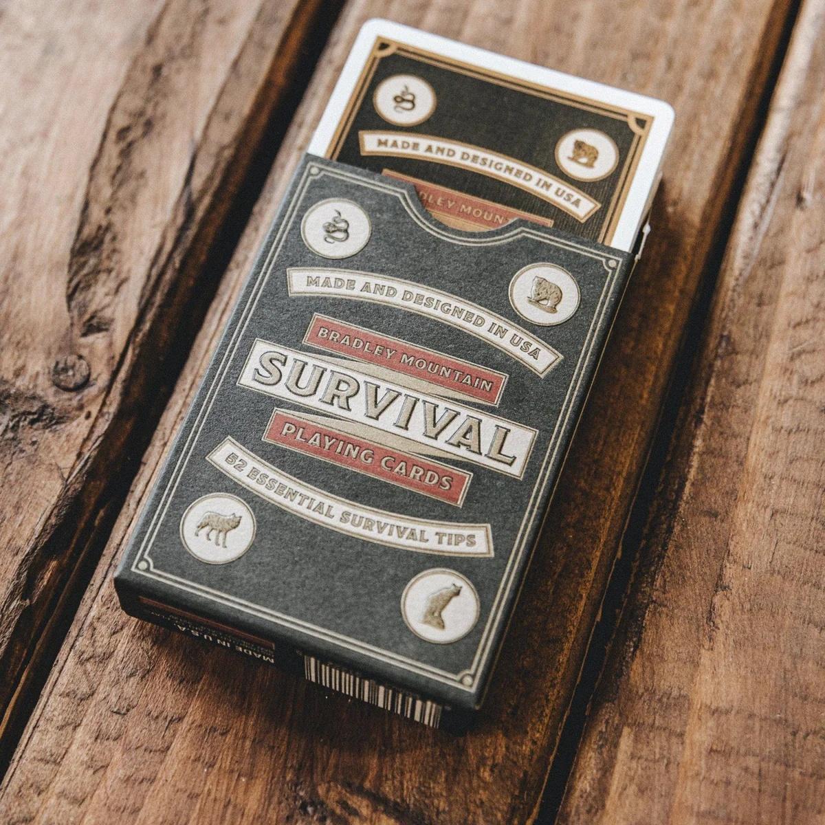 Survival Playing Cards Charcoal - Playing Cards