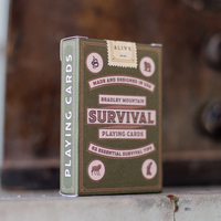 Bradley Mountain - Survival Playing Cards - Green