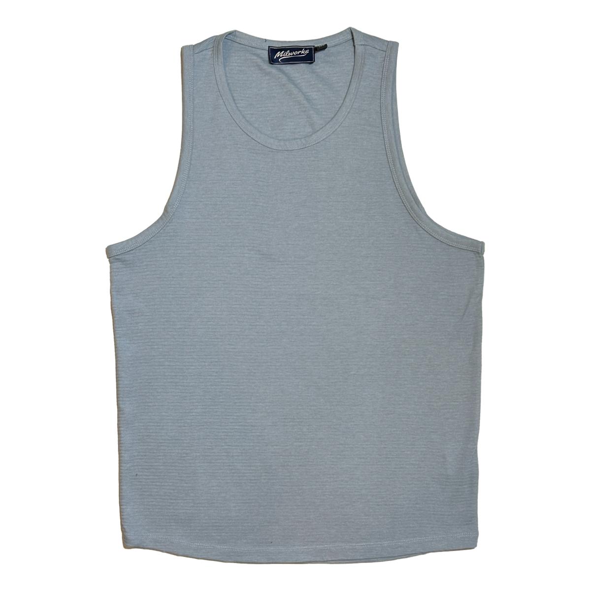 Tank Top Blue Melange - Tank Top