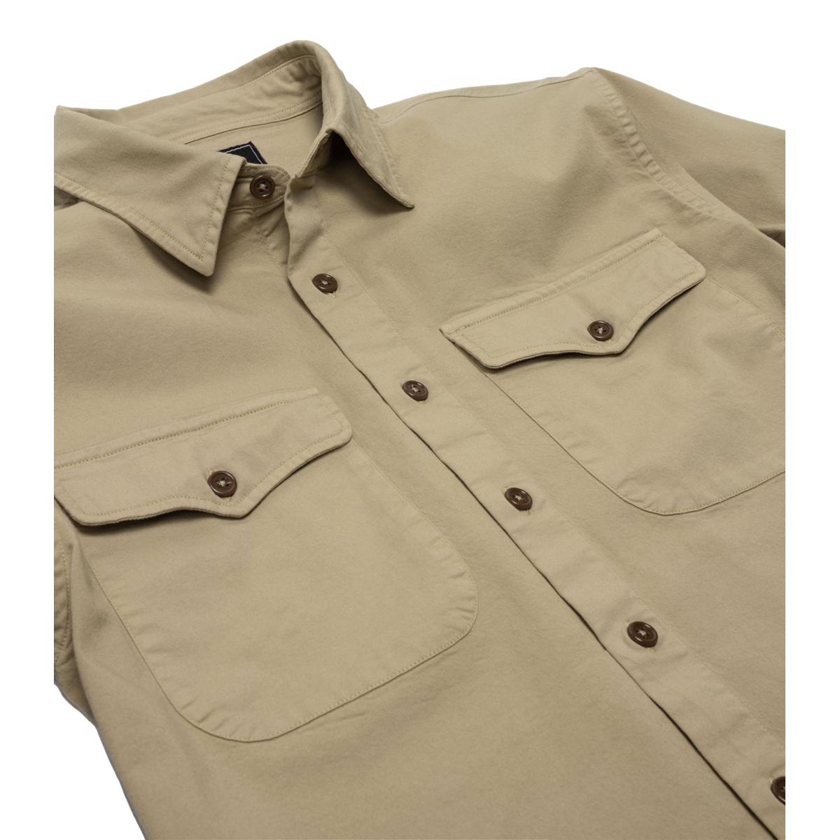 Tarpon Garment Dyed Utility Shirt Khaki - Shirt