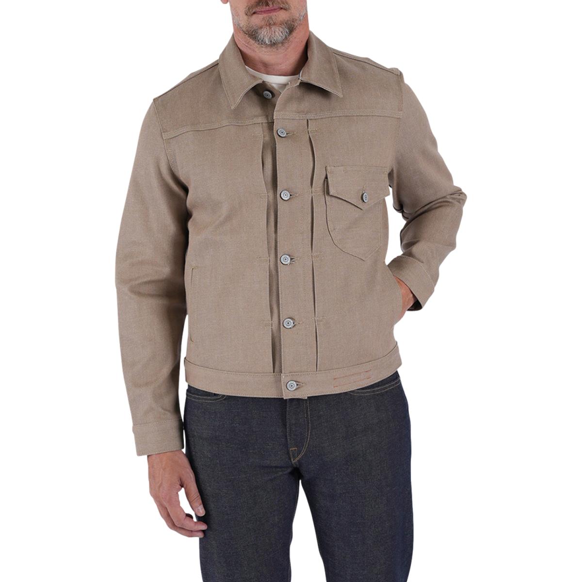 The Blade Army Beige Raw 14oz Selvedge - Jacket