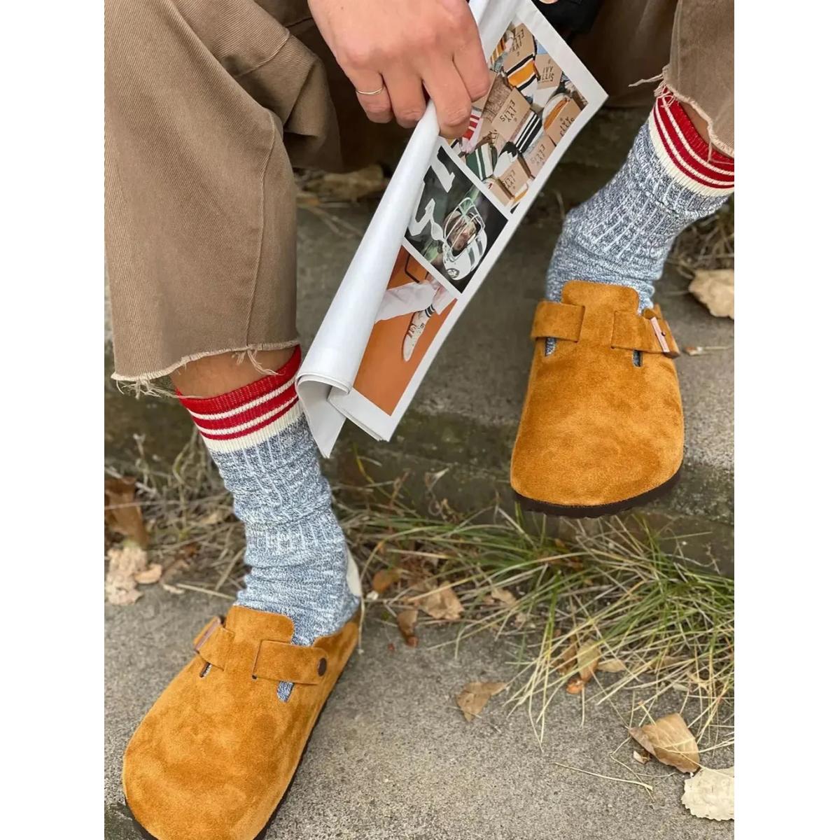 The Dornoch Slub Crew Length Socks - Socks