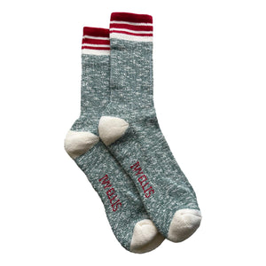 The Melvich Slub Crew Length Socks - Socks