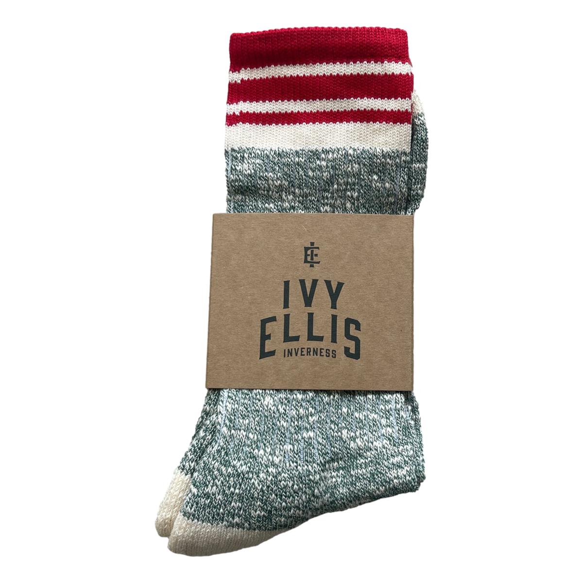 The Melvich Slub Crew Length Socks - Socks
