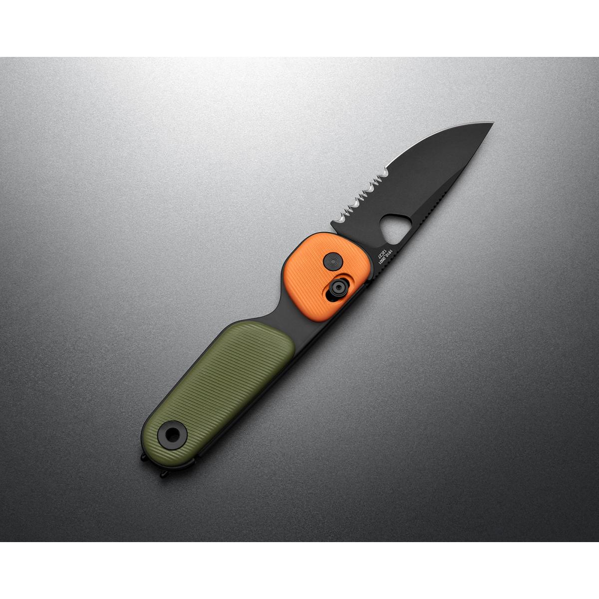 The Redstone OD Green + Orange + Black - knife