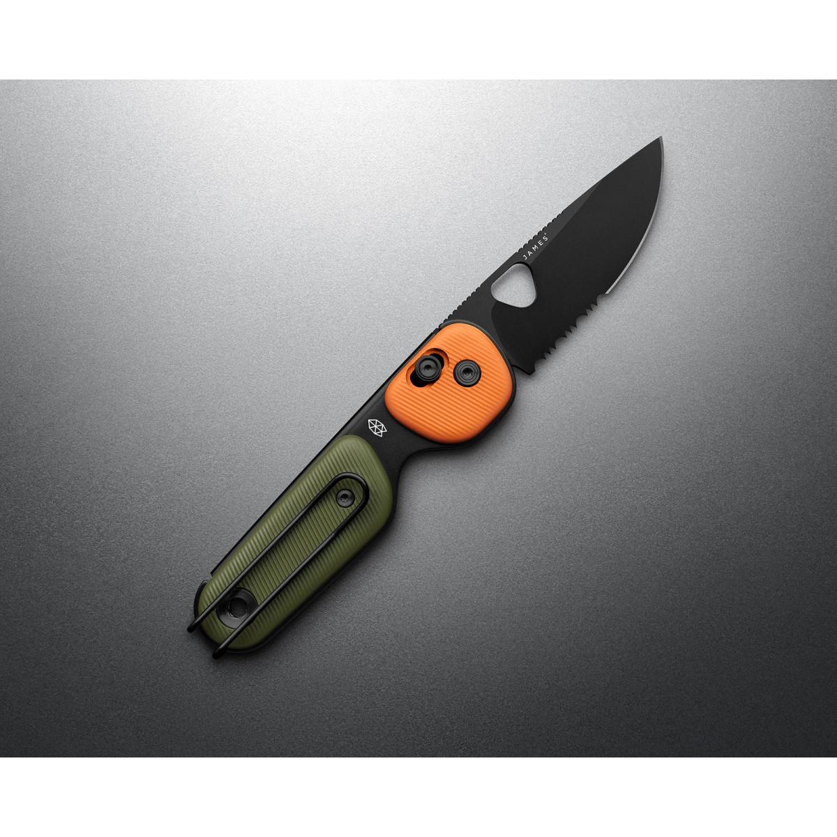 The Redstone OD Green + Orange + Black - knife