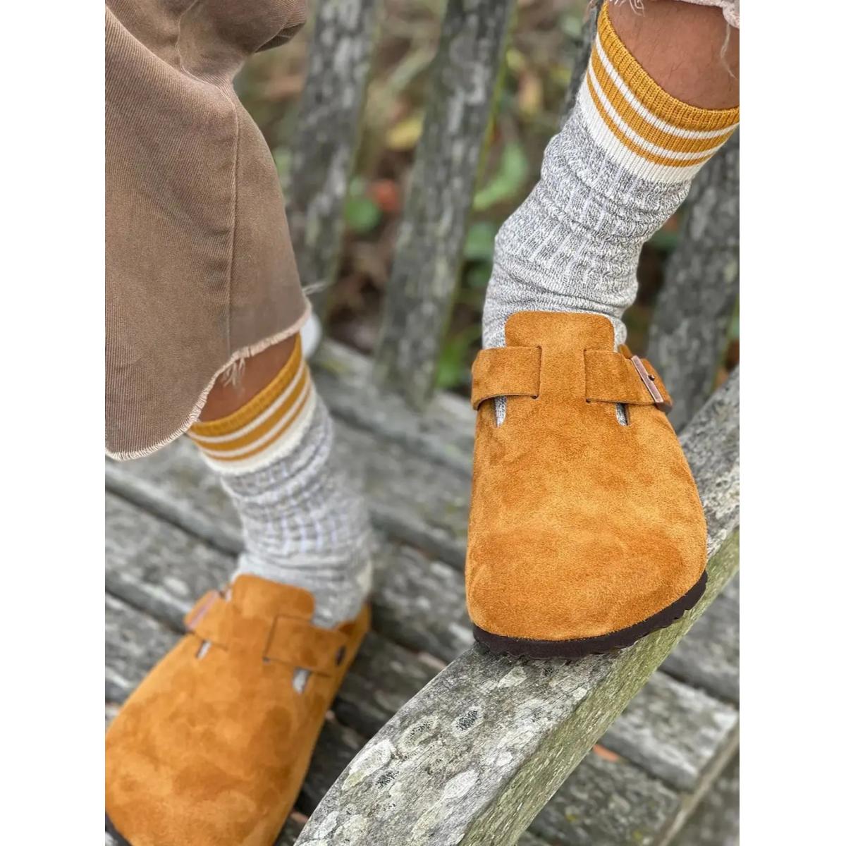 The Sinclair Slub Crew Length Socks - Socks