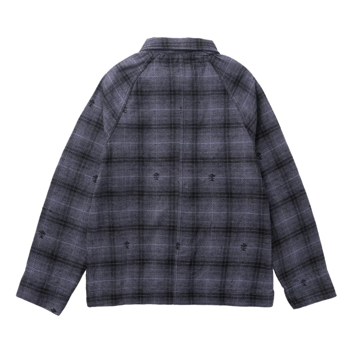 Thistle Plaid Front Of House Jacket Black - Chore Coat