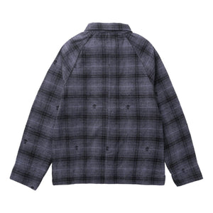 Thistle Plaid Front Of House Jacket Black - Chore Coat
