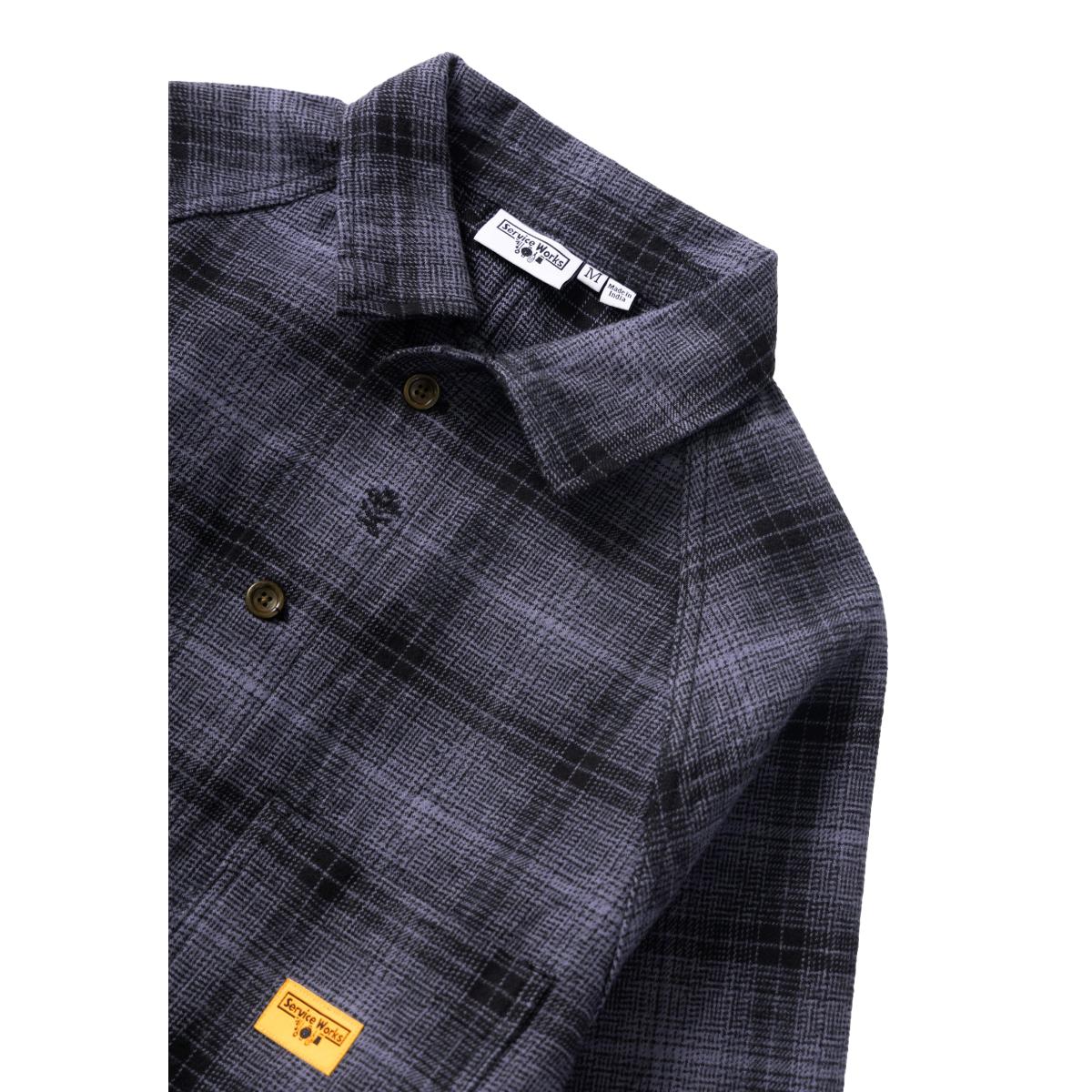 Thistle Plaid Front Of House Jacket Black - Chore Coat