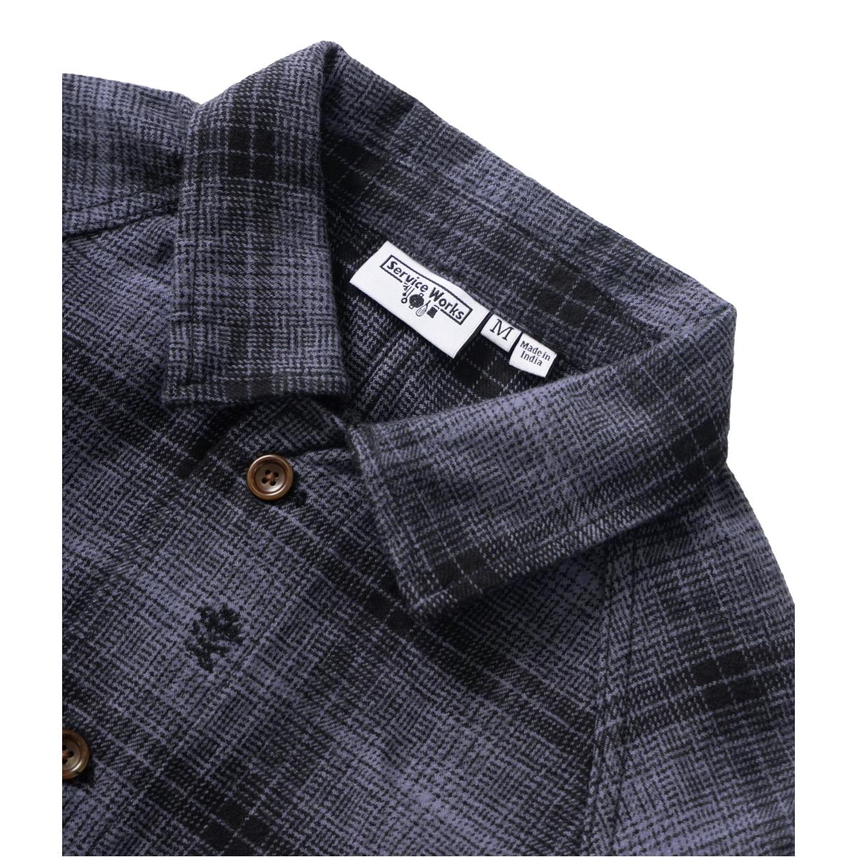 Thistle Plaid Front Of House Jacket Black - Chore Coat