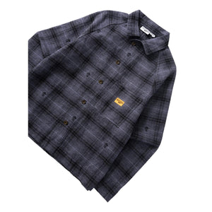 Thistle Plaid Front Of House Jacket Black - Chore Coat