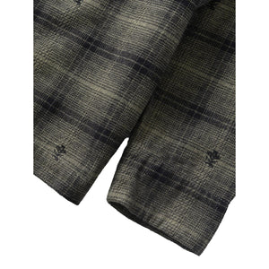 Thistle Plaid Front Of House Jacket Olive - Chore Coat