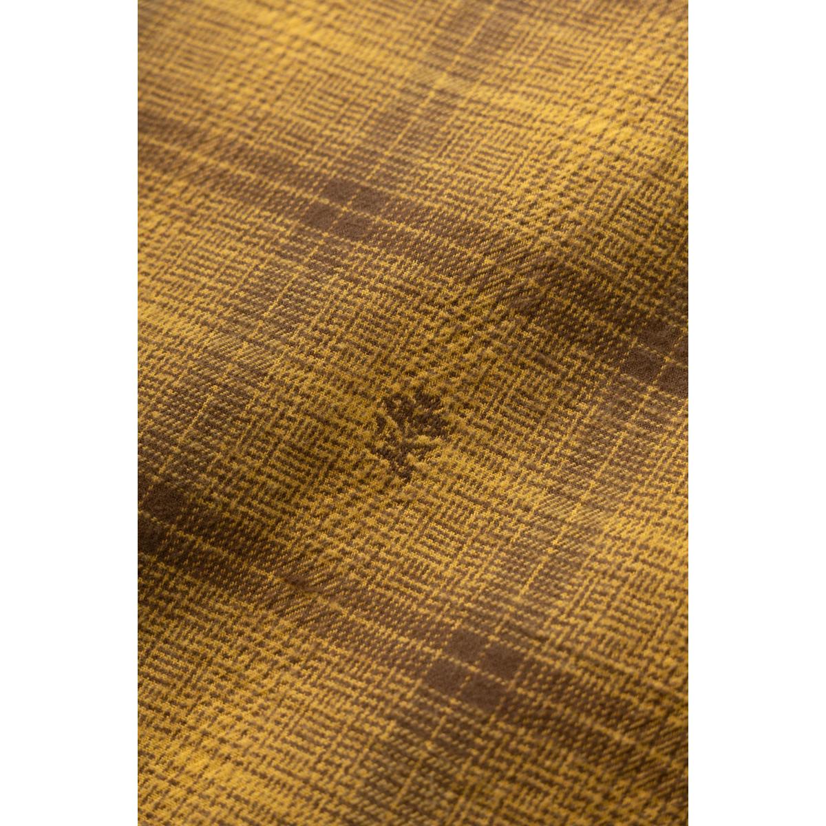 Thistle Plaid Padded Work Vest Ochre - Vest