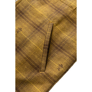 Thistle Plaid Padded Work Vest Ochre - Vest