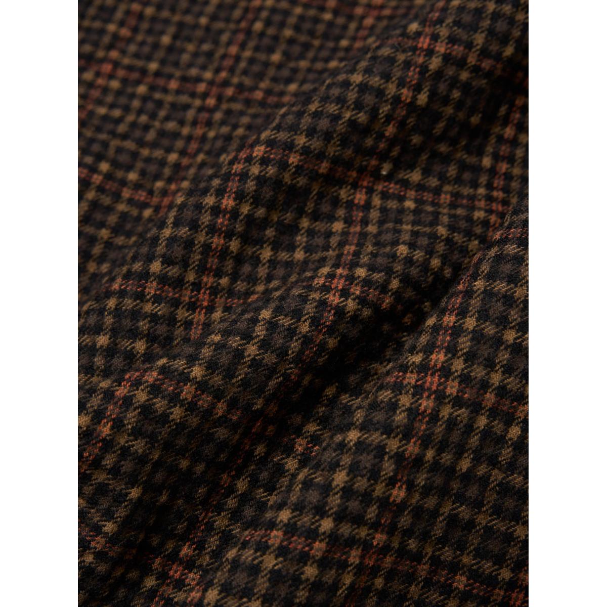 Three Button Jacket Black Olive Albuquerque Check - Jacket