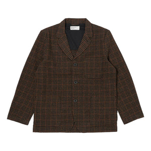 Three Button Jacket Black Olive Albuquerque Check - Jacket