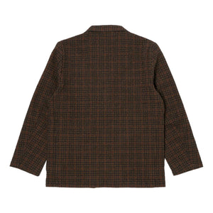 Three Button Jacket Black Olive Albuquerque Check - Jacket