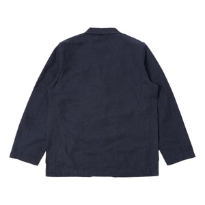 Three Button Jacket Navy Birdseye Tweed - Jacket