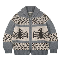 Thunderbird Heavy Cowichan Jacket Gray - Sweater
