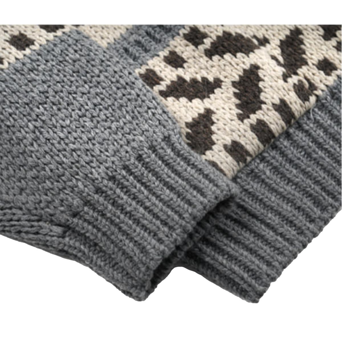 Thunderbird Heavy Cowichan Jacket Gray - Sweater