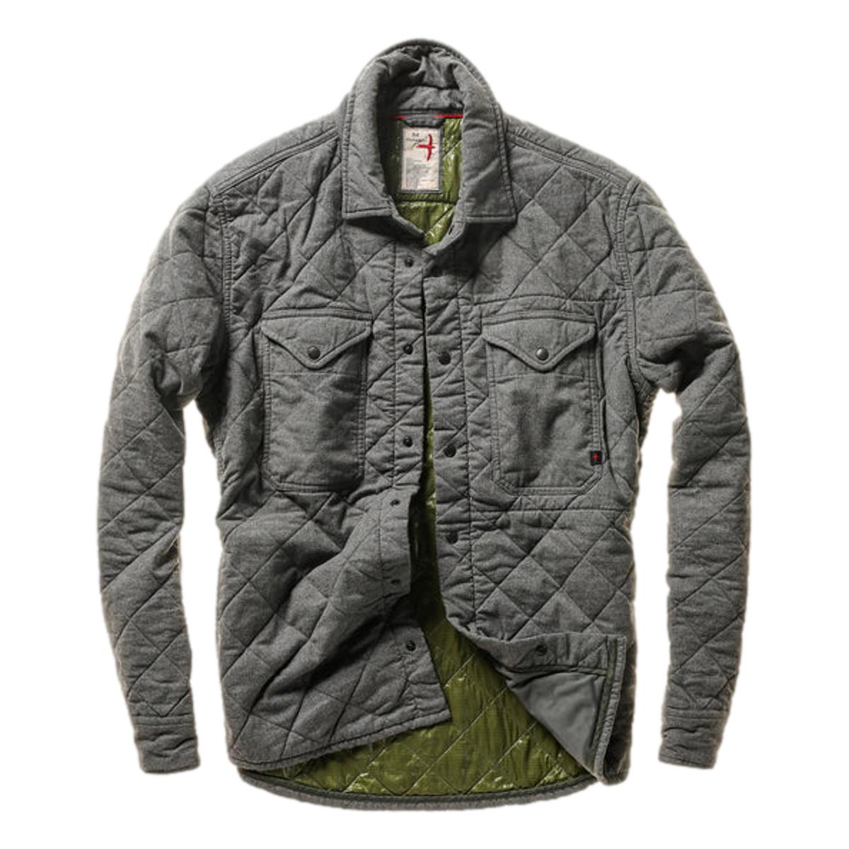 Tick Weave Shirtjacket Dark Grey - Shirts Jacket