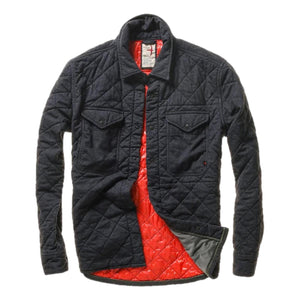 Tick Weave Shirtjacket Navy - Shirts Jacket