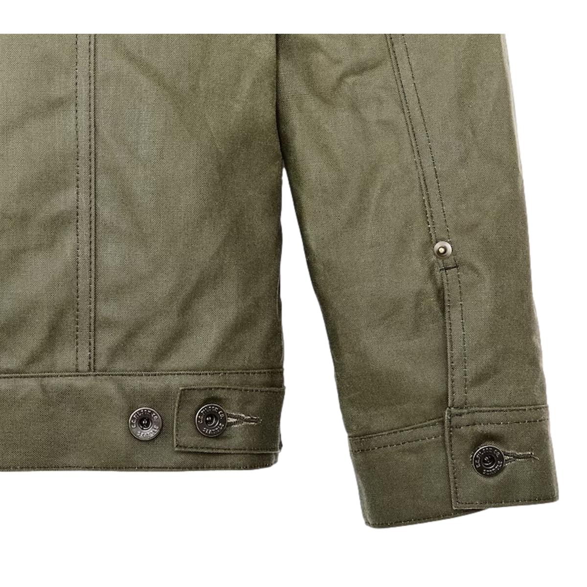 Tin Cloth Short Lined Cruiser Military Green - Jacket
