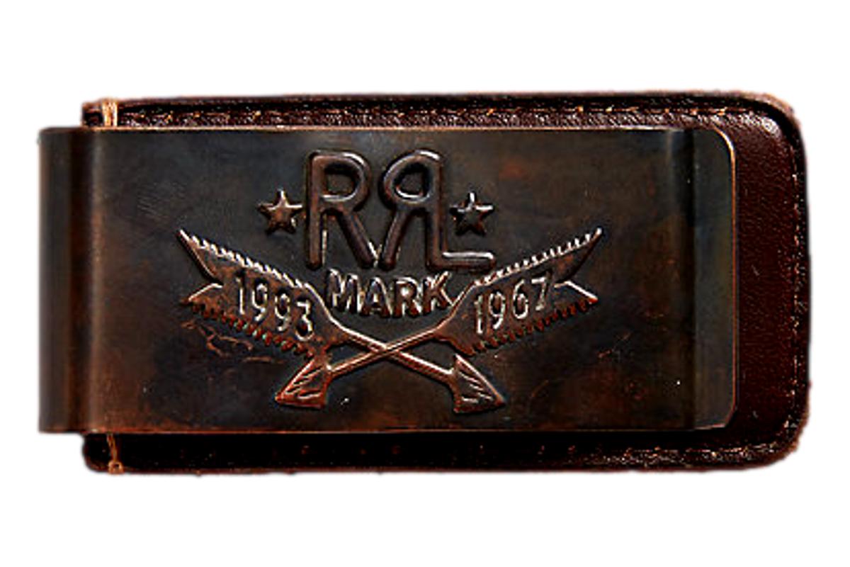 Tooled-Leather Money Clip - money clip