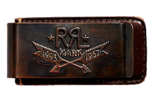 Tooled-Leather Money Clip - money clip