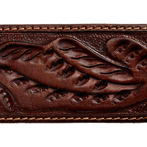 Tooled-Leather Money Clip - money clip