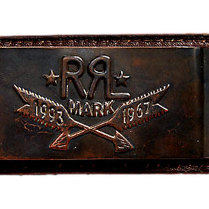 Tooled-Leather Money Clip - money clip