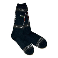 Tribal Crew Charcoal Socks