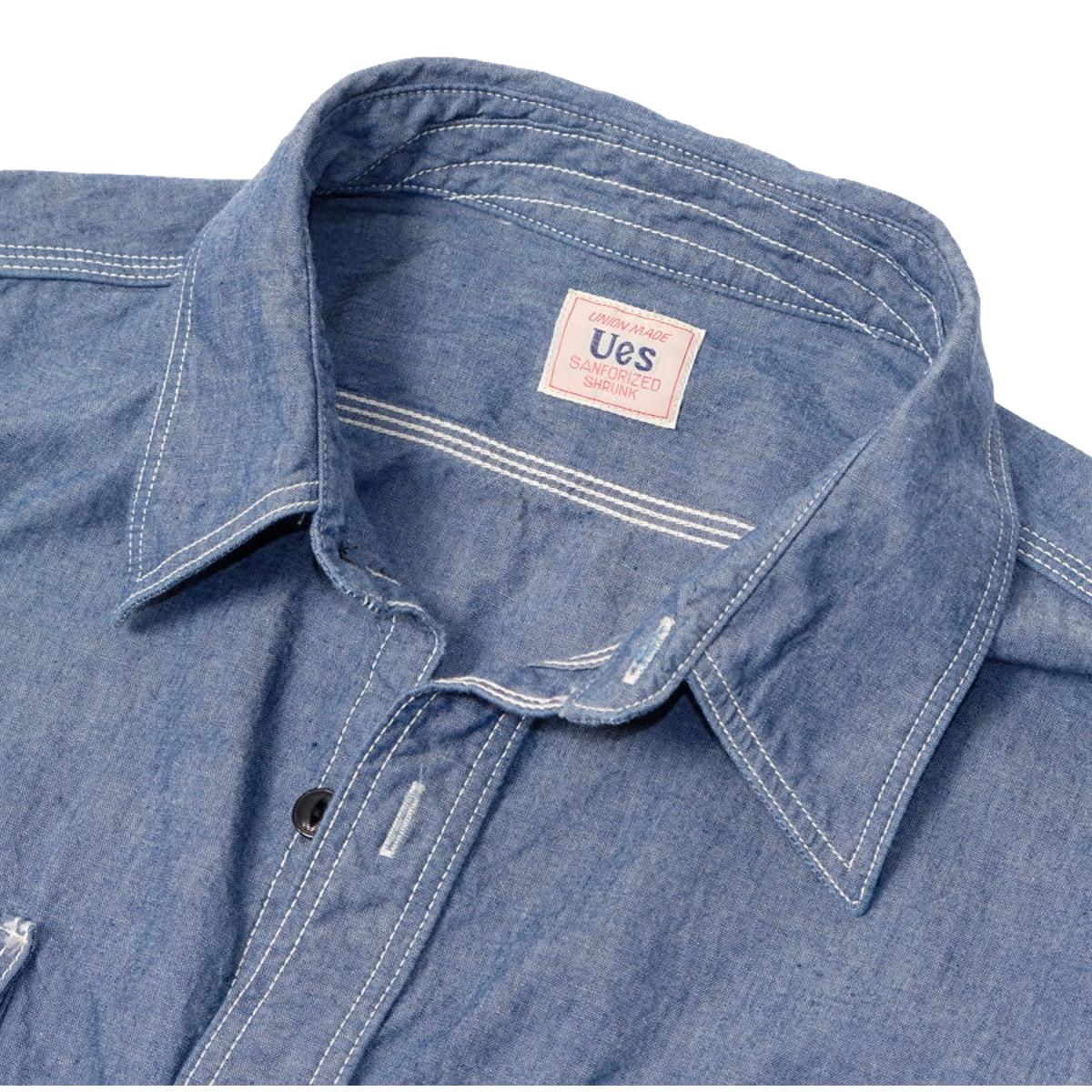 Triple Stitch Work Shirt Chambray - Shirt