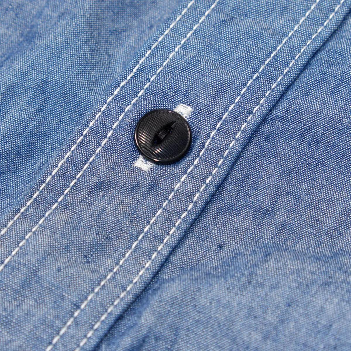 Triple Stitch Work Shirt Chambray - Shirt