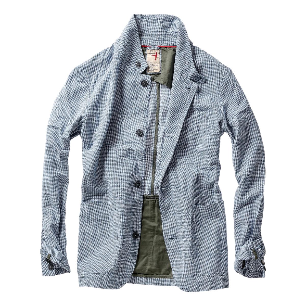 Tropical Trap Blazer Blue White Houndstooth - Blazer