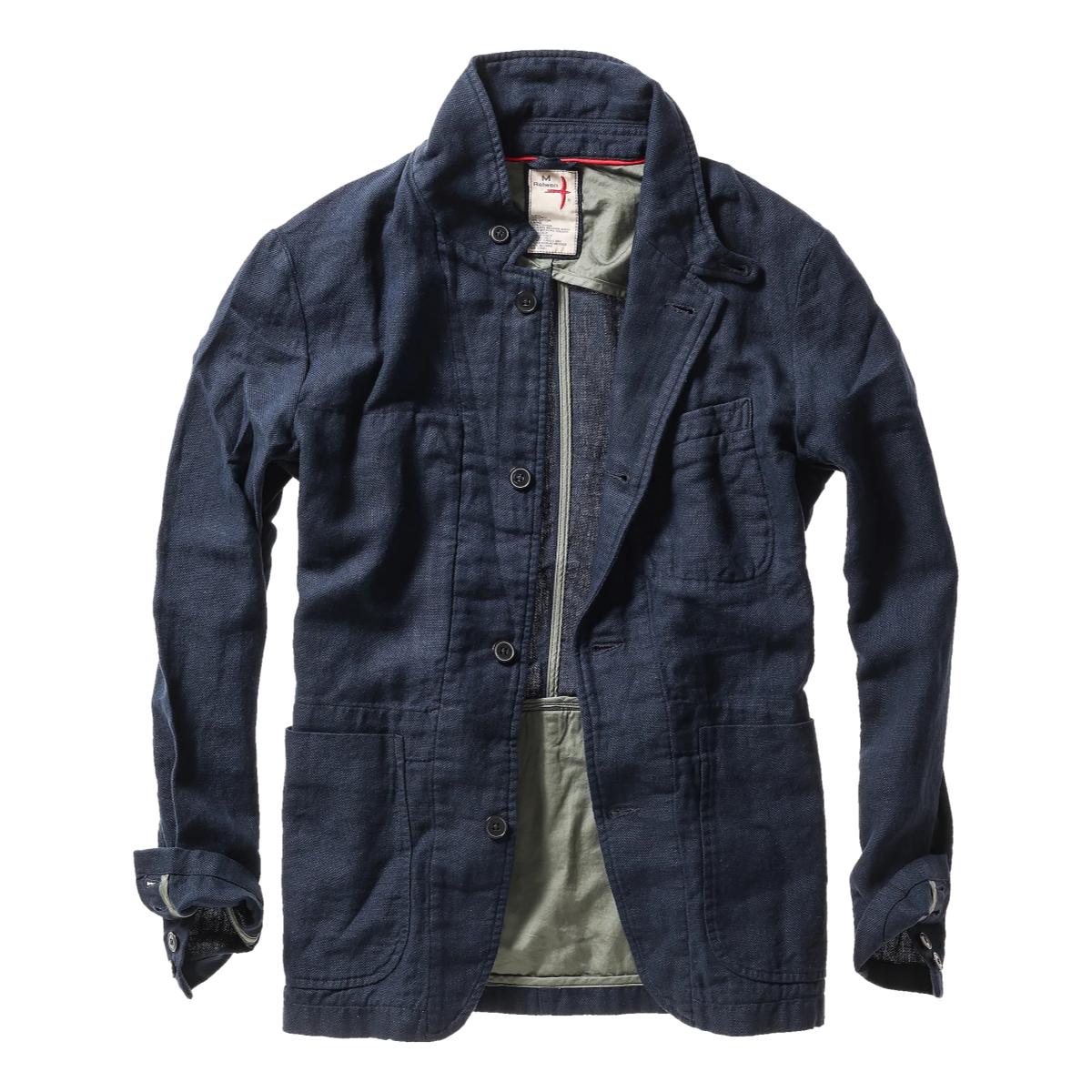 Tropical Trap Blazer Dk Navy Hopsack - Blazer