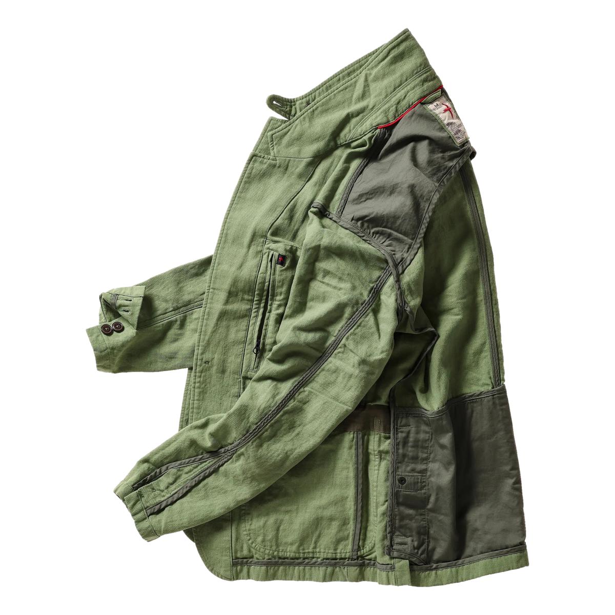 Tropical Trap Blazer Lawn Green Cotton Linen - Blazer